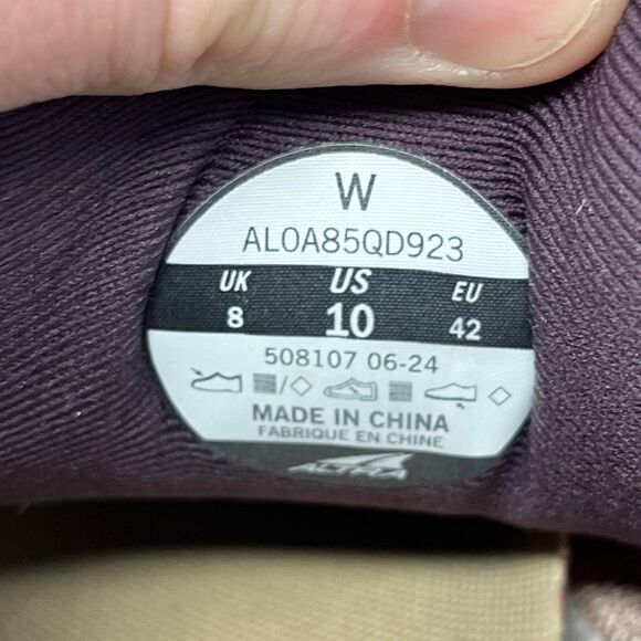 Altra Experience Wild Athletic Trail Running Shoes Taupe Purple Women’s 10 - Picture 8 of 8